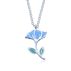 Lightly Flower Silver Necklace SPE-3366 (CO15+CO22)